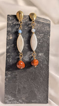 Collection perles semi-précieuses. Boucles d'oreilles