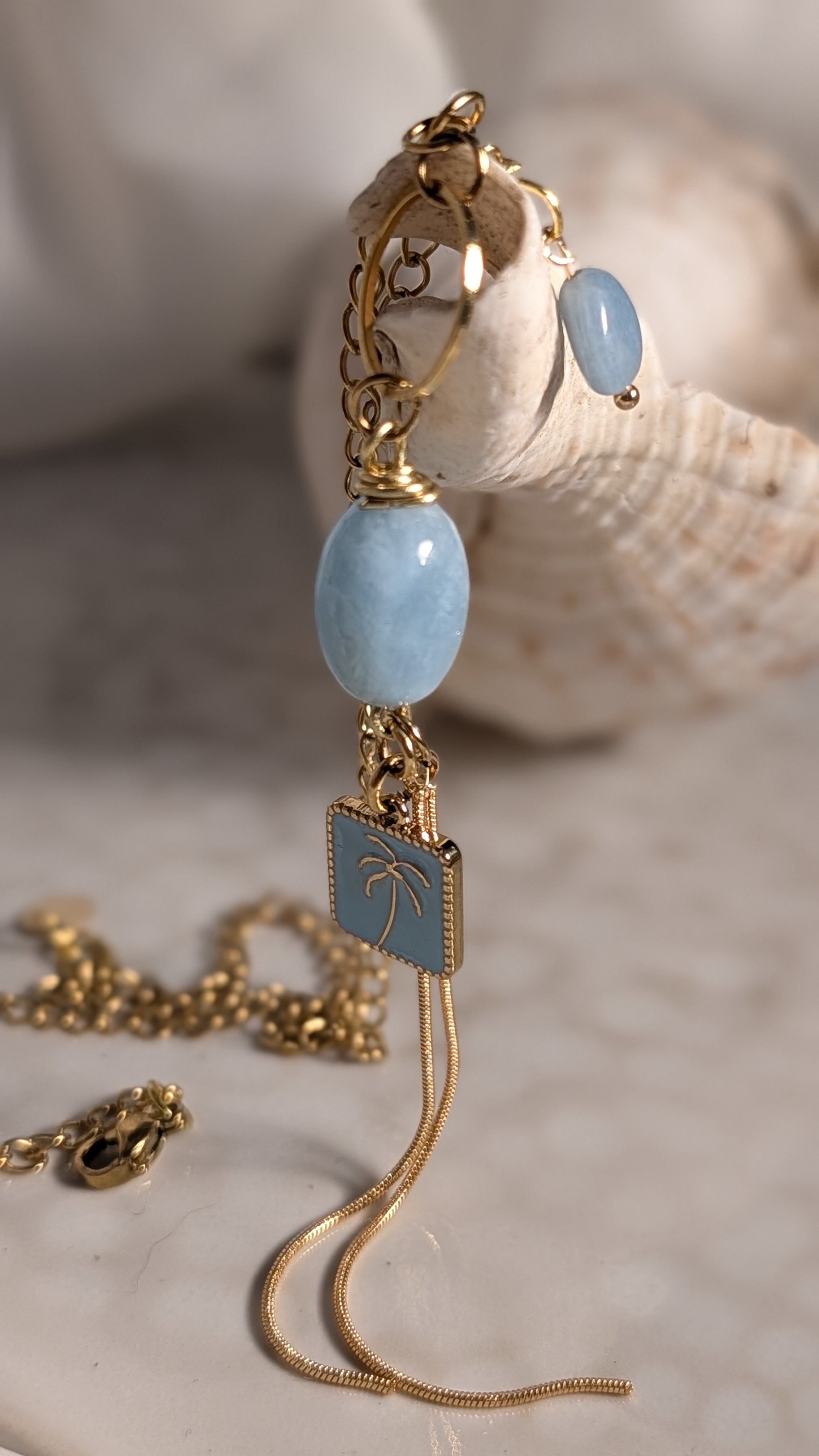 Collection perles semi-précieuses. Pendentif