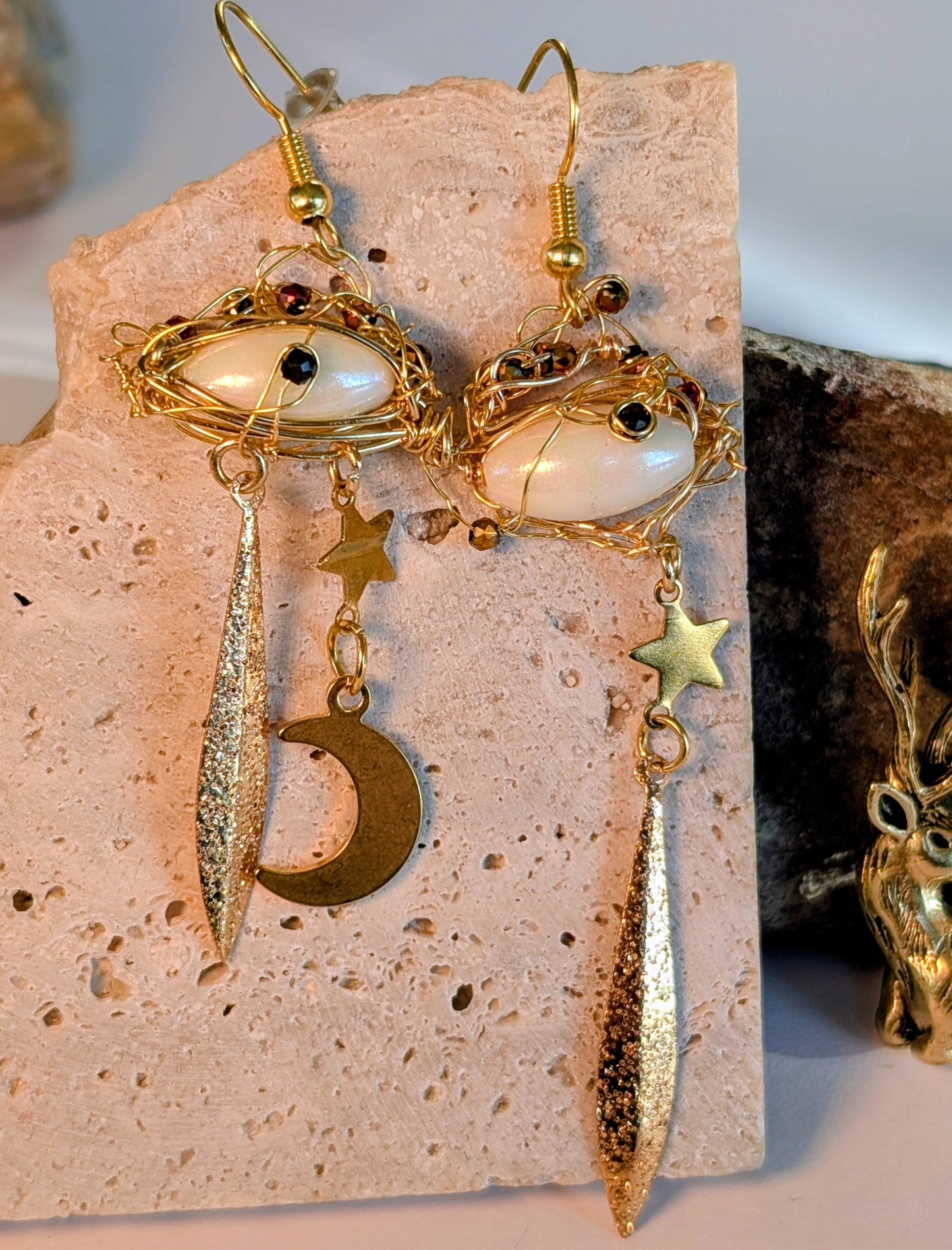 Boucles d'oreilles Baroque Spéciales fêtes de fin d'année.