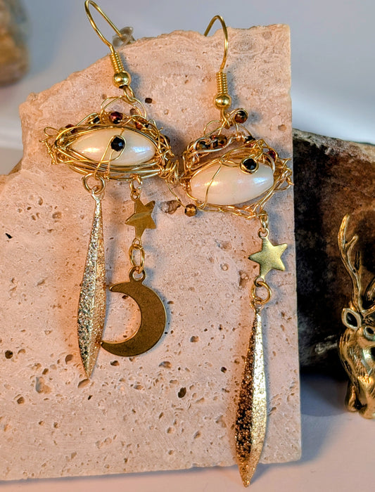 Boucles d'oreilles Baroque Spéciales fêtes de fin d'année.