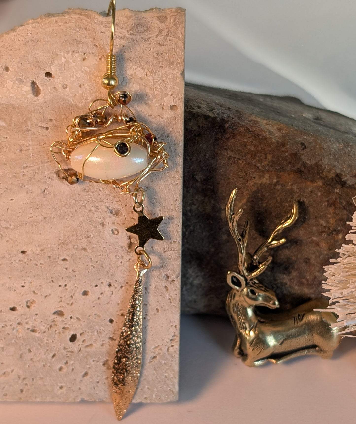 Boucles d'oreilles Baroque Spéciales fêtes de fin d'année.