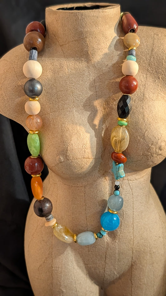 Collier de la collection" A la rencontre des perles Vagabondes".