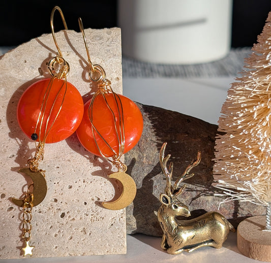 Boucles d'oreilles Collection fêtes de fin d'année.