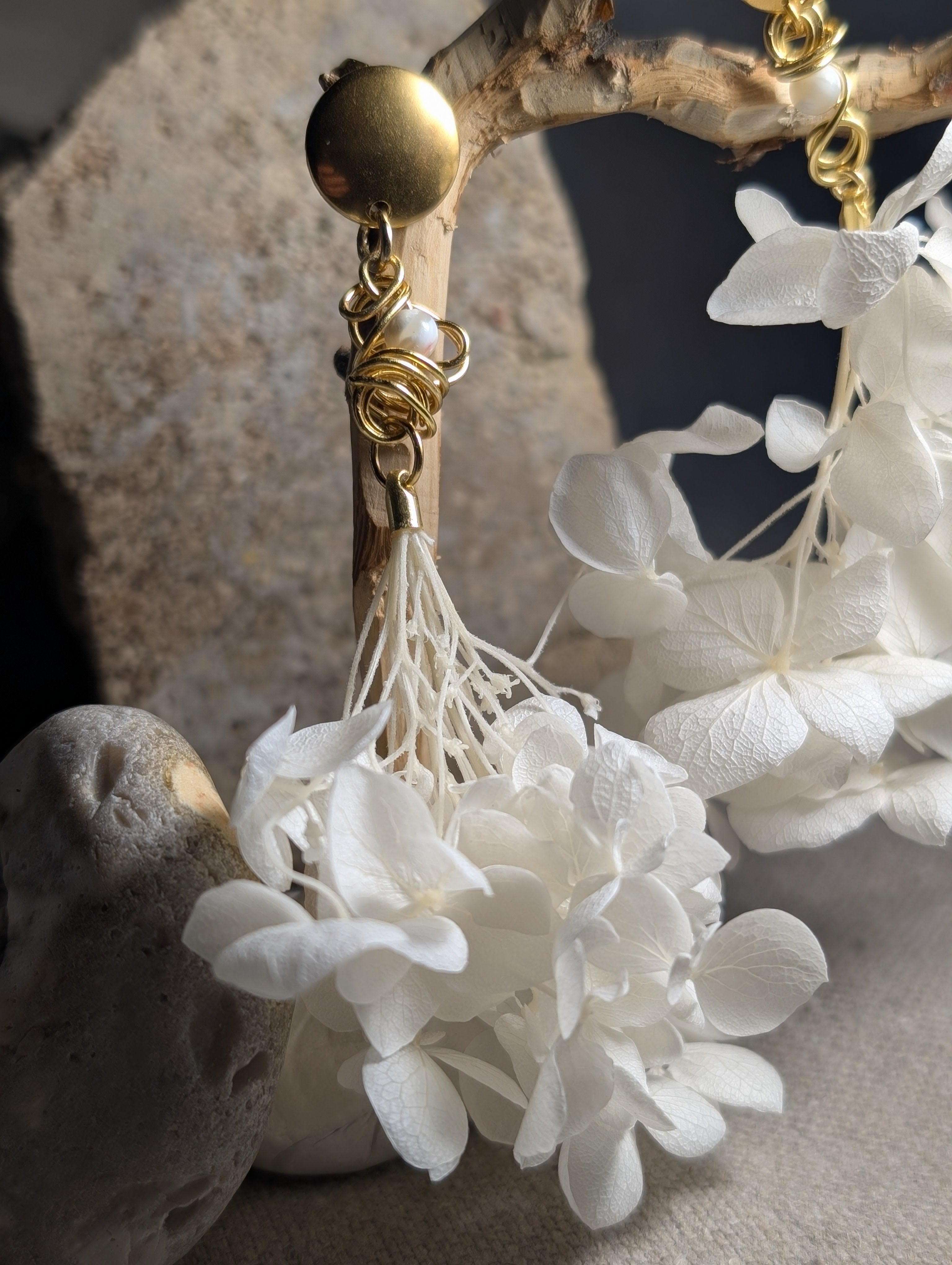 Collection floral. Boucles d'oreilles
