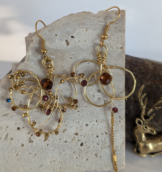 Boucles d'oreilles fleurs Collection spéciale fêtes de fin d'année ✨.