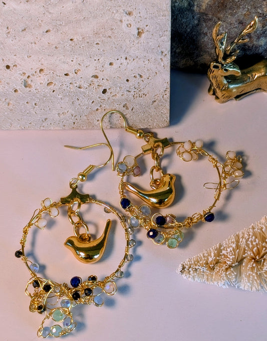 Boucles d'oreilles créoles Spéciale fêtes de fin d'année ✨