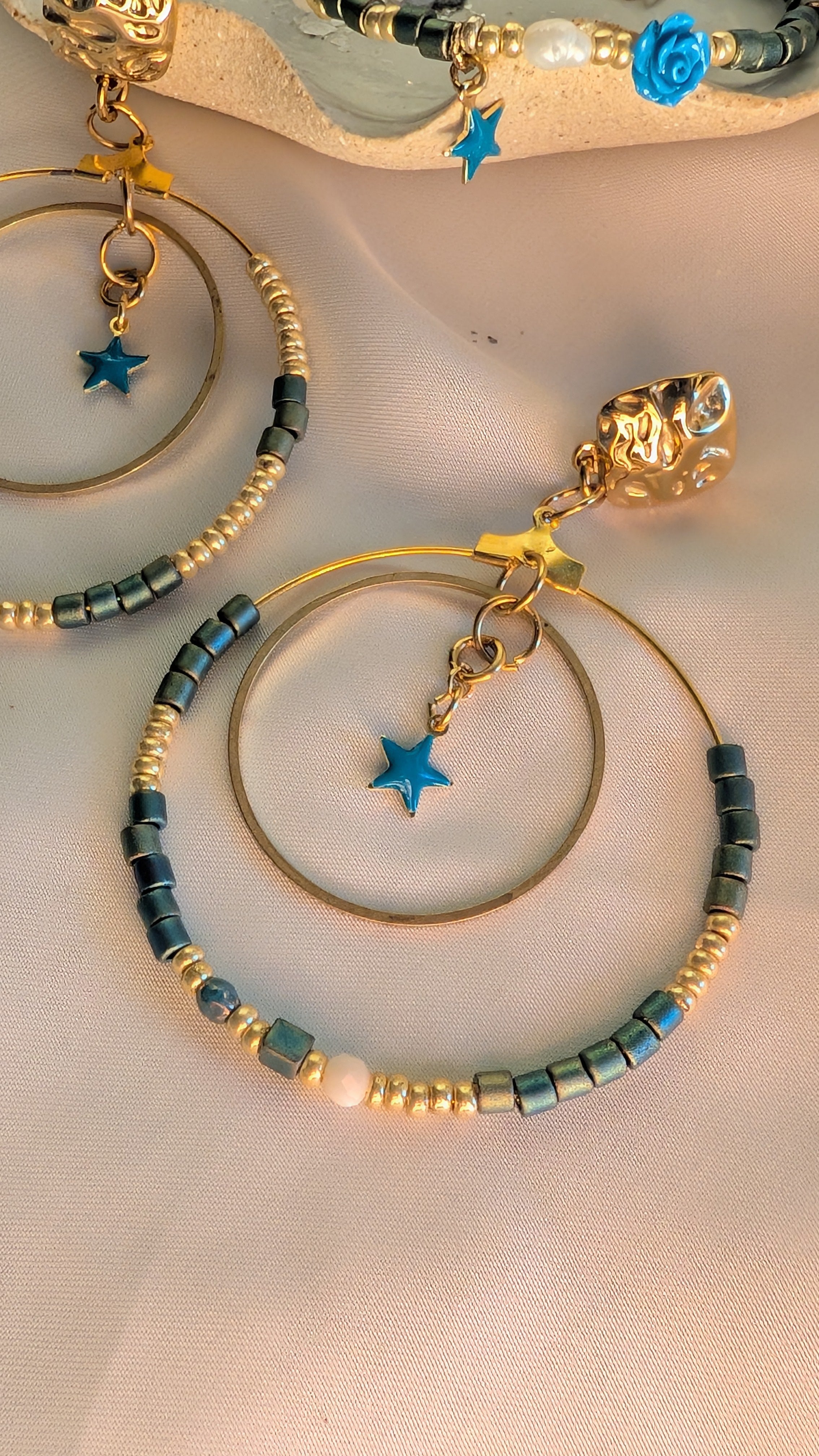 Collection" Ma petite Rocaille". Parure