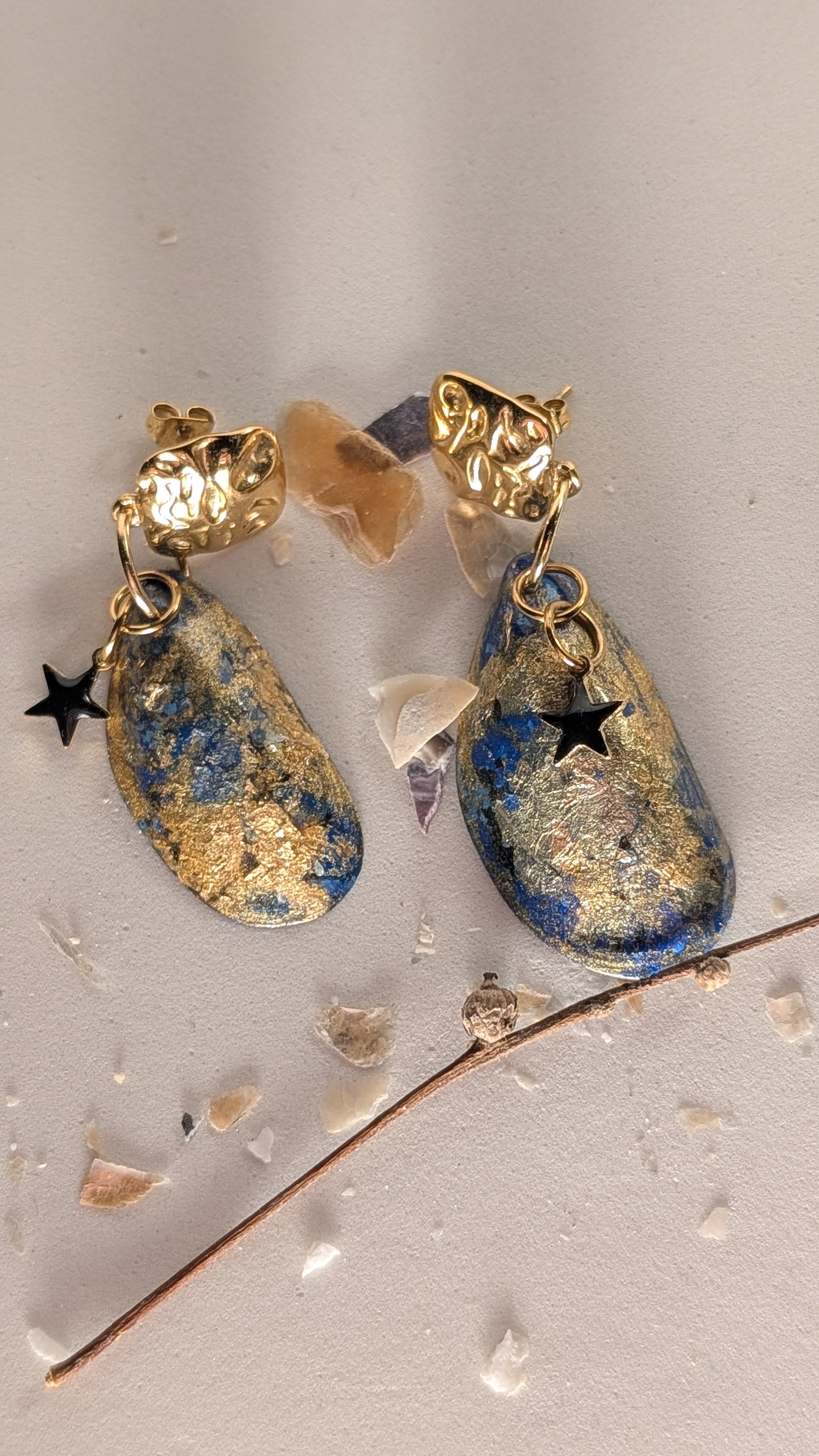 Boucles d'oreilles Collection " Mon petit coquillage".