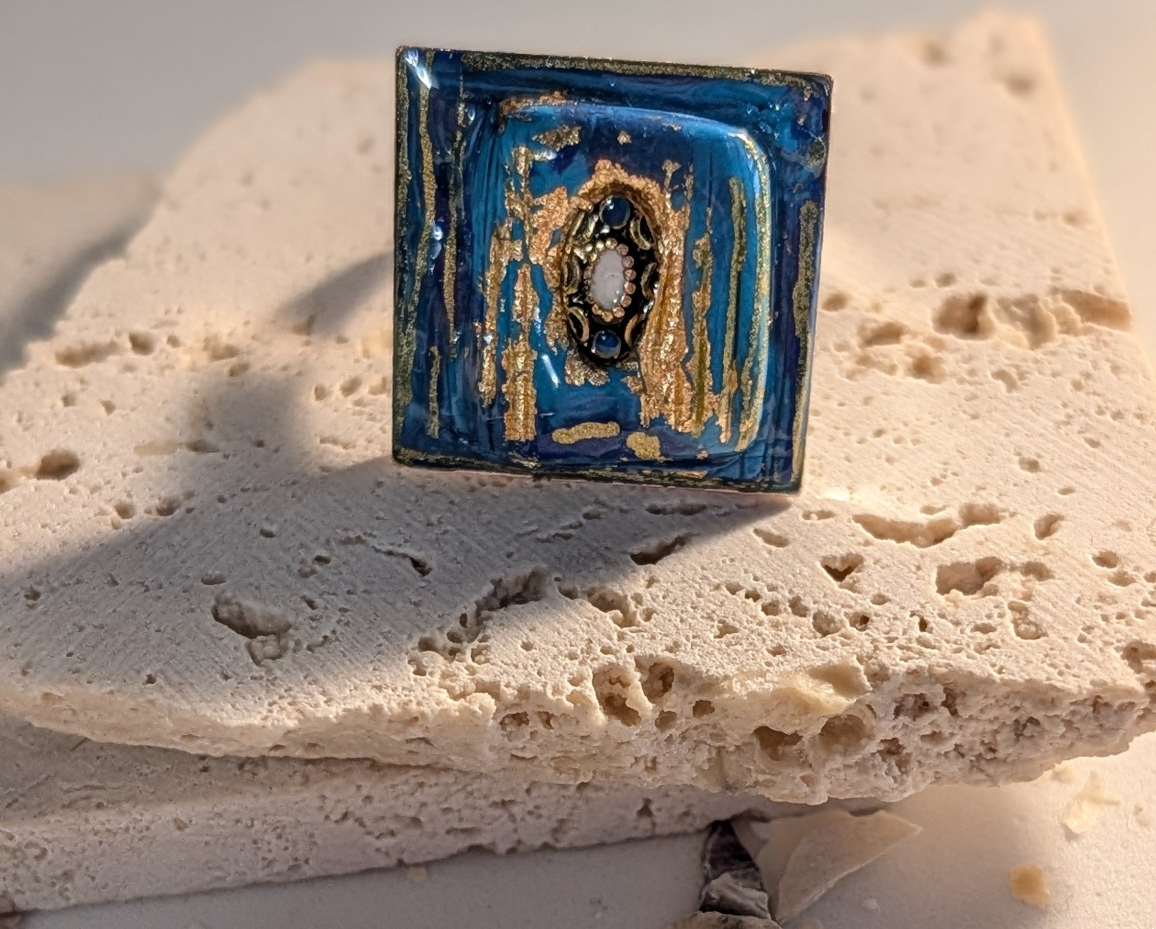 Bague Collection Summer " Ma petite récréation Cabochon".