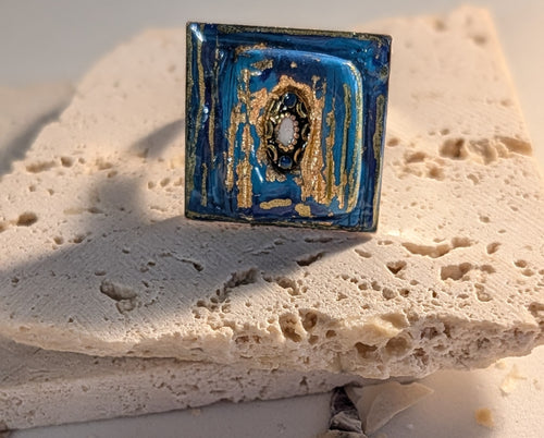 Bague Collection Summer " Ma petite récréation Cabochon".