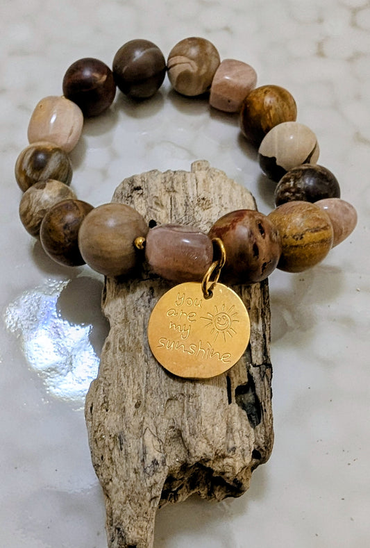 Bracelet perles en bois Collection Nomade.