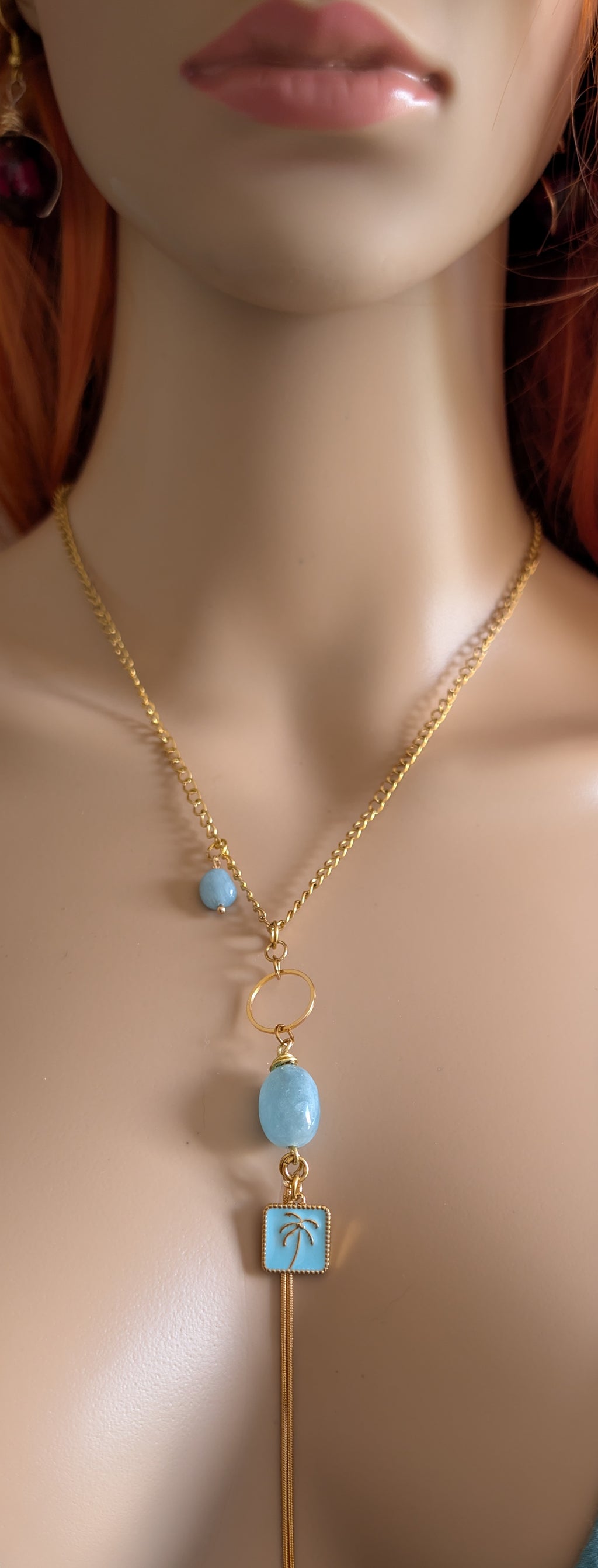 Collection perles semi-précieuses. Pendentif