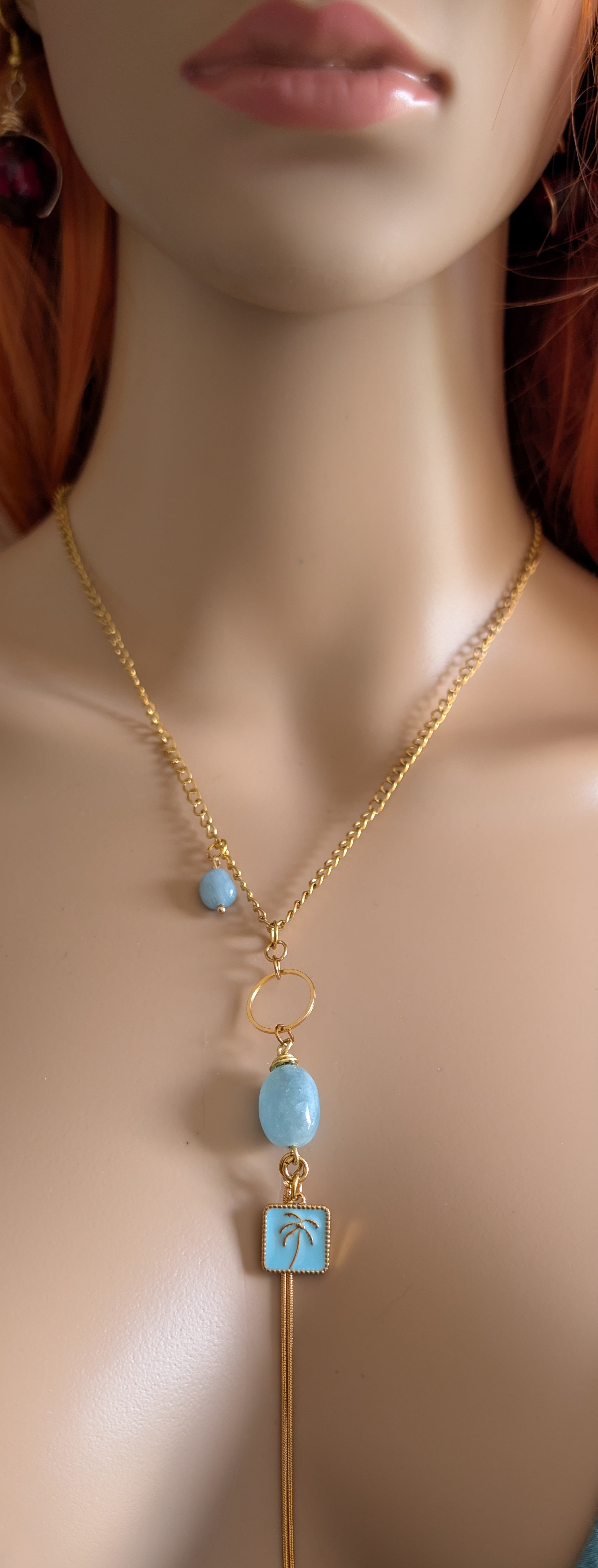 Collection perles semi-précieuses. Pendentif