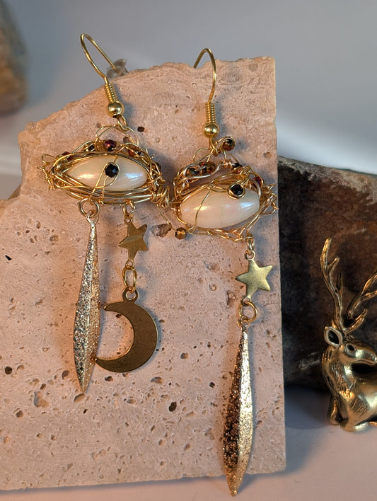 Boucles d'oreilles Baroque Spéciales fêtes de fin d'année.