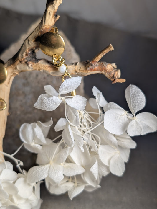 Boucles d'oreilles bohème romantique.