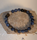 Bracelet homme. Collection perles semi-précieuses.